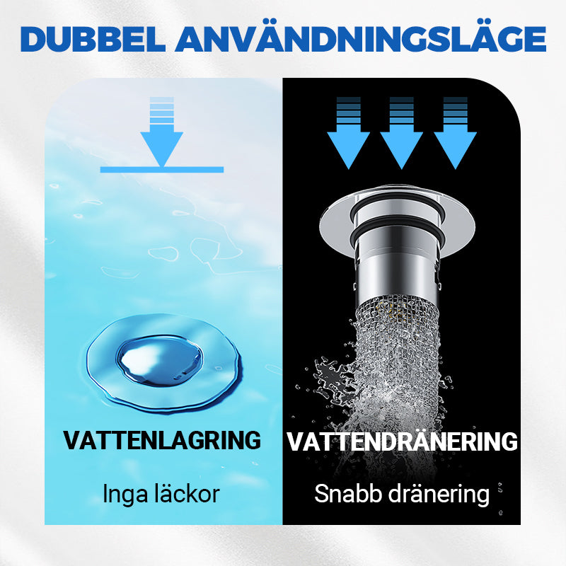 （Köp 2 Få 1 Gratis）Universal Pop-up-avloppsfilter för Handfat