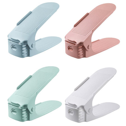 Dubbelskiktad fristående skohylla