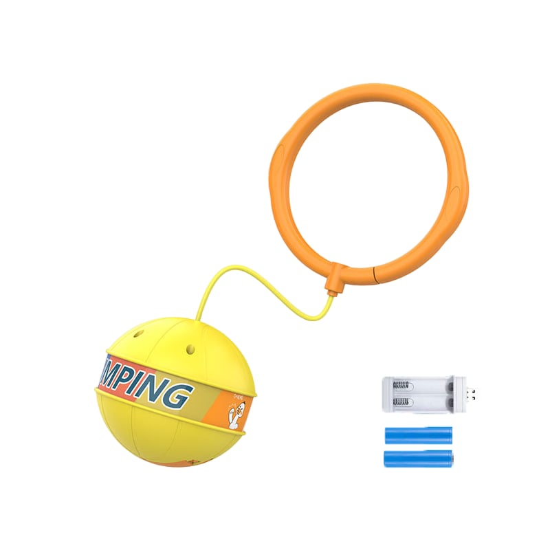 Glödande studsande boll