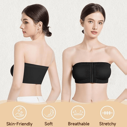 🎁Prime Day-rea 49% RABATT🔥Axelbandslös BH med andningsbart spänne fram i plusstorlekar