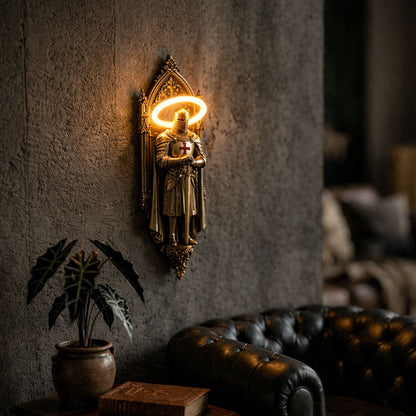 🛡️ Knight vägglampa