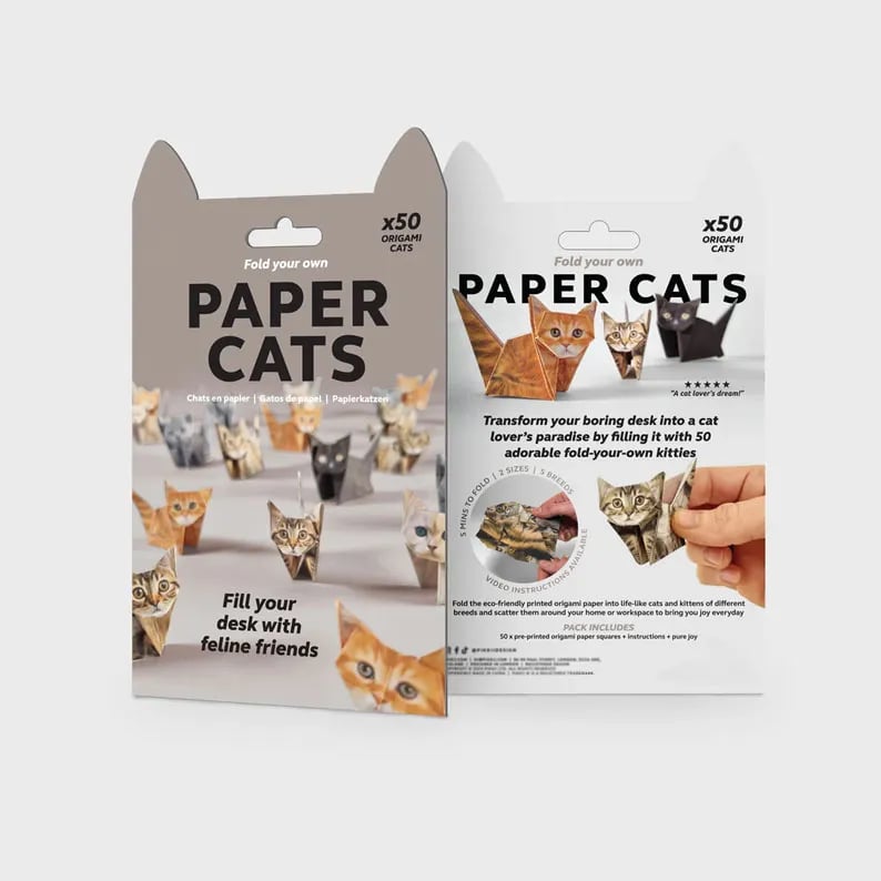 😻✨Enkelt gör-det-själv-kit med papperskatter | Linjer och instruktioner ingår 🎁Köp mer Spara mer