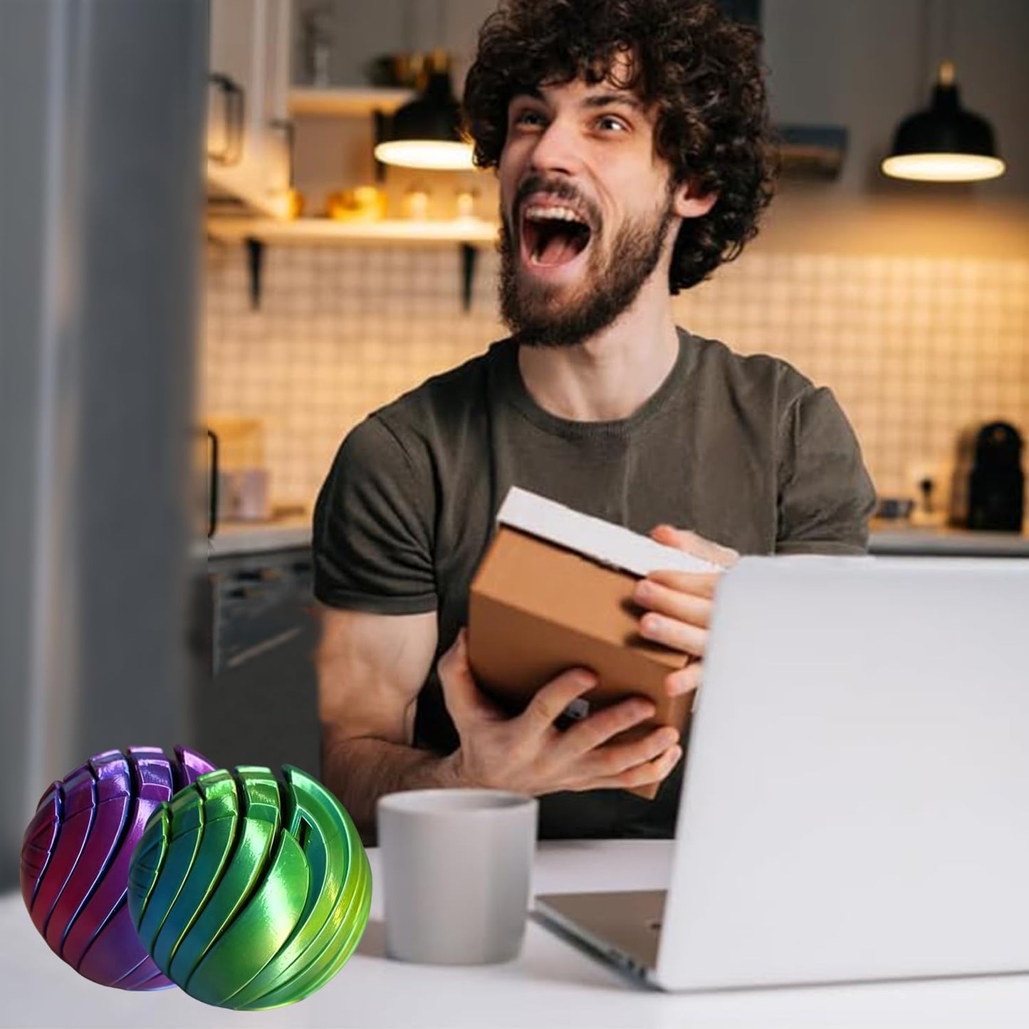 🎁🎅Julspecialerbjudande – 50 % rabatt🥹3D-printad slimboll, fidget-leksak