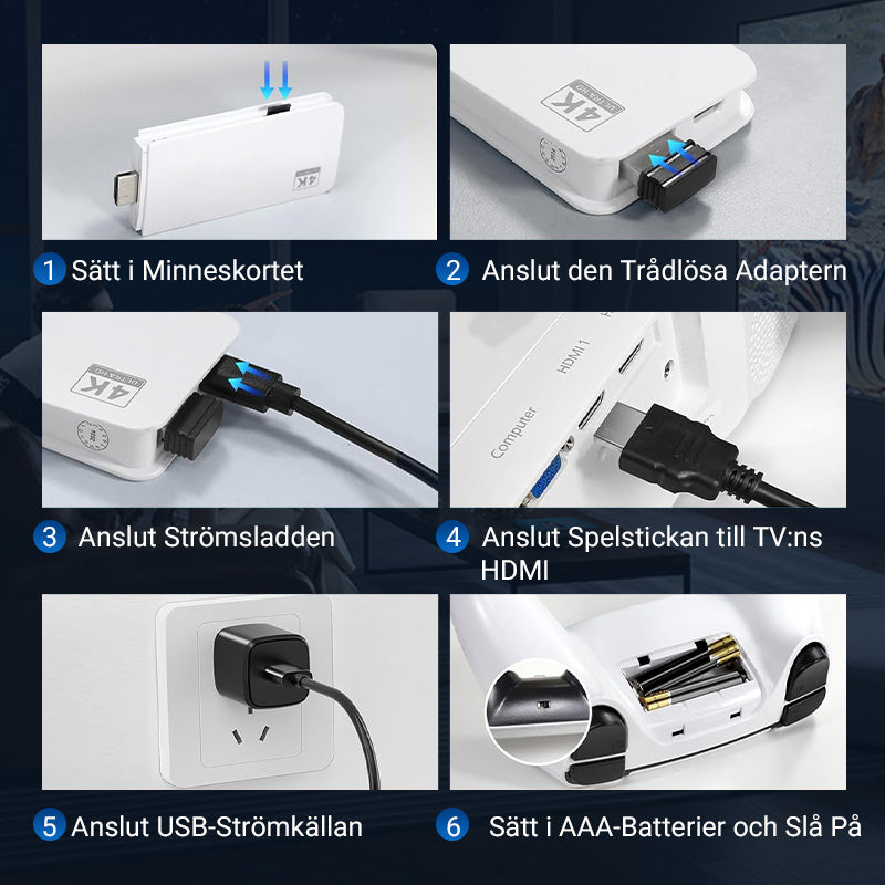 Svartvitt klassiskt hem retro dubbla spelpinnar - Återupplev arkadens era
