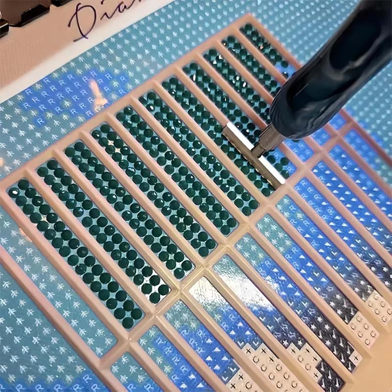 🎨Diamantmålning rasterliniaal💎