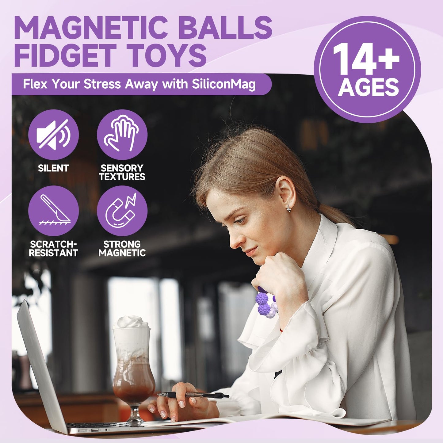 🌟Rea på heta 🌟Magnetisk sensorisk fidgetbollleksak🧲