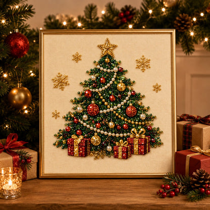 🧘Avkopplande och nybörjarvänligt - 🎨💎DIY diamantmålningskonstkit med julpärlor