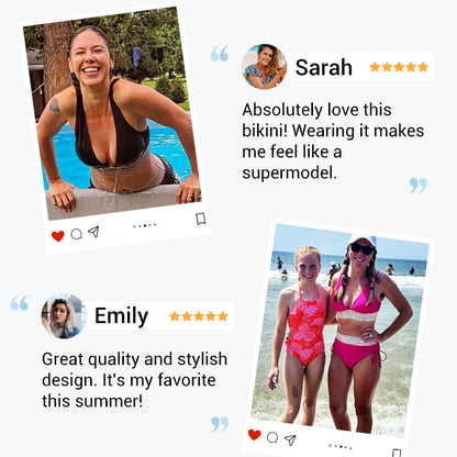 ✈️Köp 2 få fri frakt🔥Sommarrea 49% RABATT💥👙Bikineset med magkontroll och färgblock