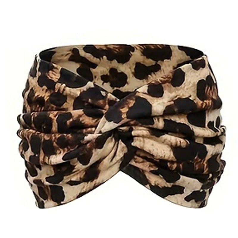 Boho-stil & paisleymönstrat hårband Brett elastiskt hårband