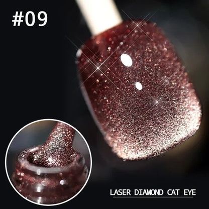 💎Laser diamant kattögon nagellack🔥
