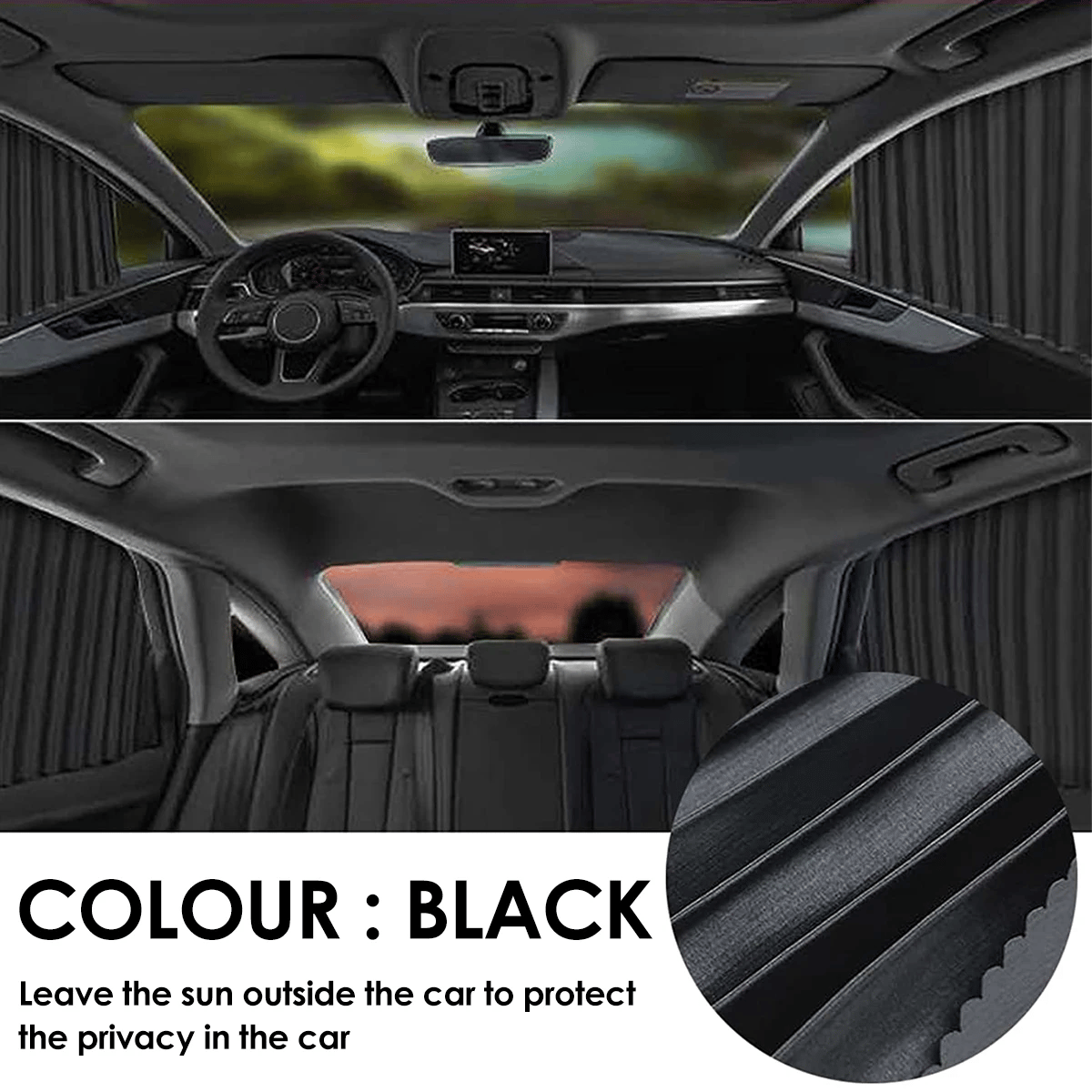 🌥️🔥Universell passform magnetisk solskydd för sidorutor🚗