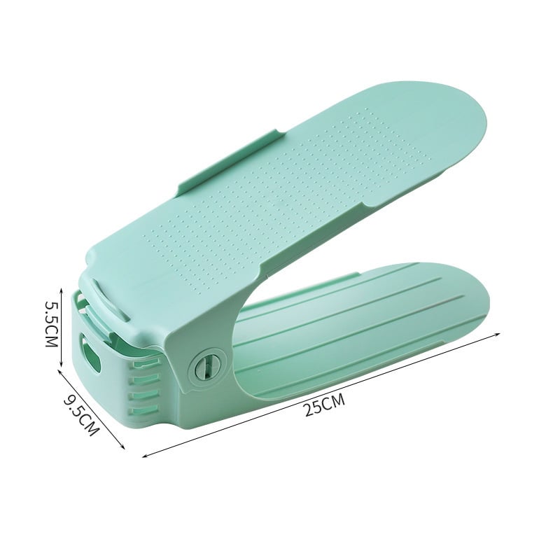 Dubbelskiktad fristående skohylla