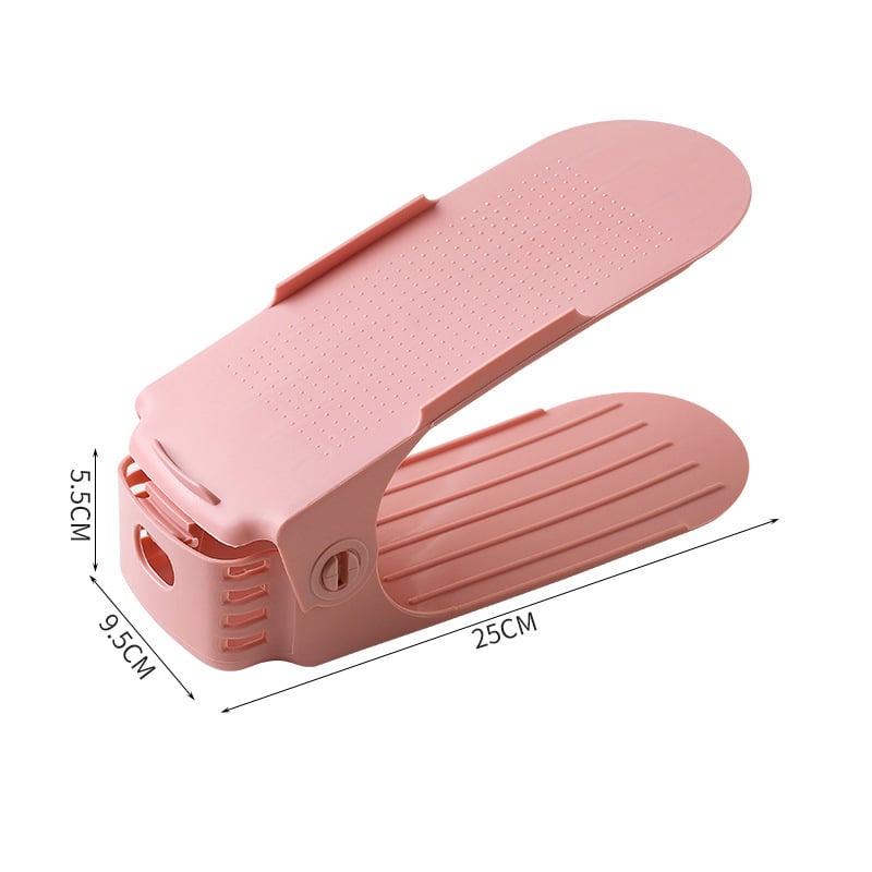 Dubbelskiktad fristående skohylla