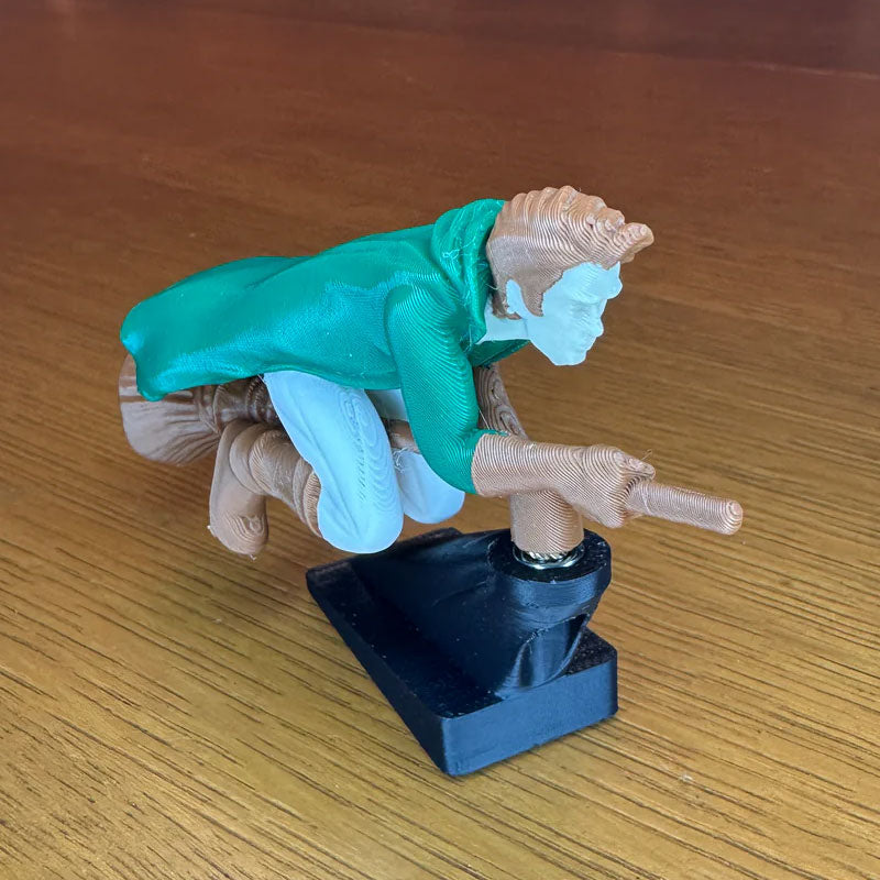 Instrumentbrädedekorationer med flytande effekt: häx- och trollkarlskvast