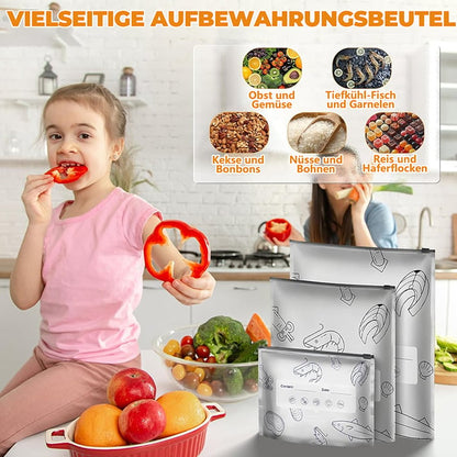 ✨ Återanvändbara, återförslutningsbara förvaringspåsar av aluminiumfolie 🌱