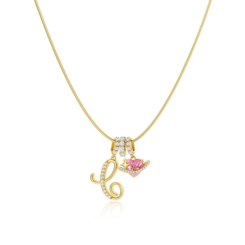 💖 SISTA DAGEN – 51 % RABATT ✨3-lagers halsband med initialer A-Z🎀 | Personligt och elegant