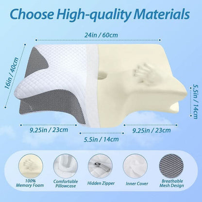 🔥Fri frakt😴Dreamz 😴Ergonomisk kudde för djup sömn