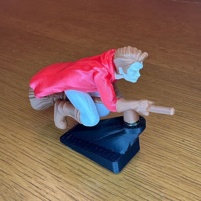 Instrumentbrädedekorationer med flytande effekt: häx- och trollkarlskvast