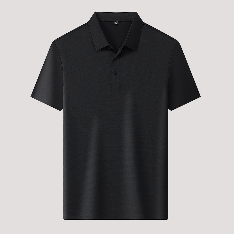 🌬️👕Summer Ice Silk Plaid kortärmad polotröja herr🌿