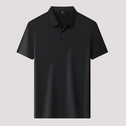 🌬️👕Summer Ice Silk Plaid kortärmad polotröja herr🌿