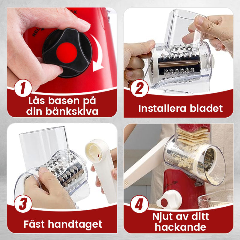 🥕Limiterad tid till halva priset-3 i 1 roterande osthyvel grönsaksrivare