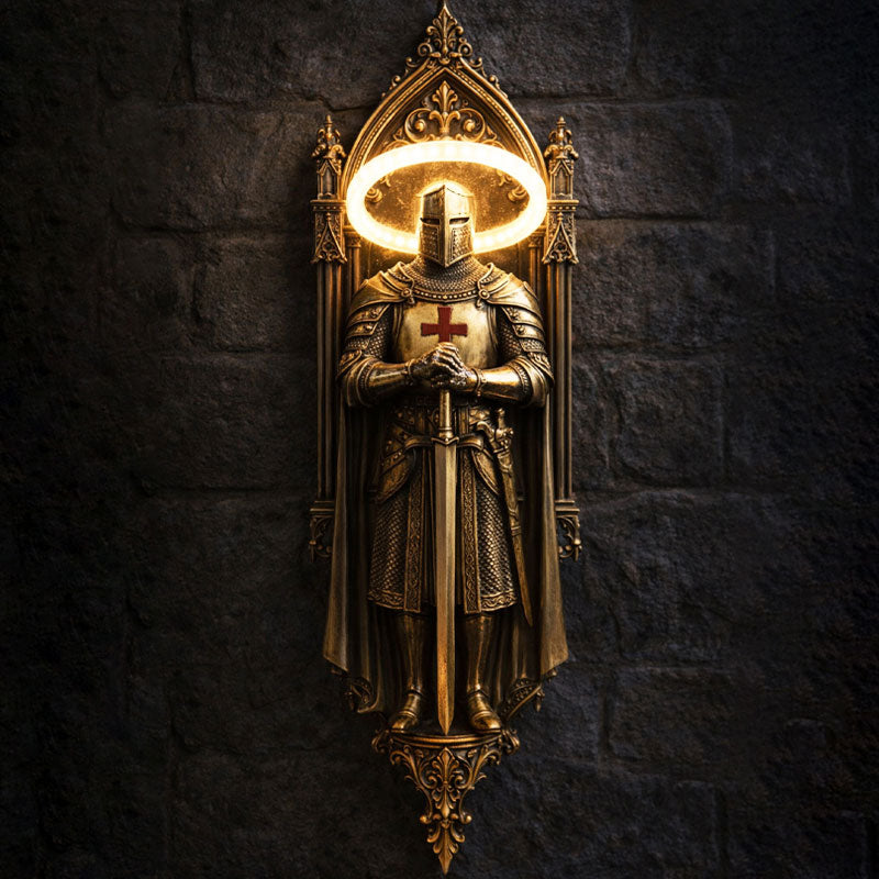 🛡️ Knight vägglampa