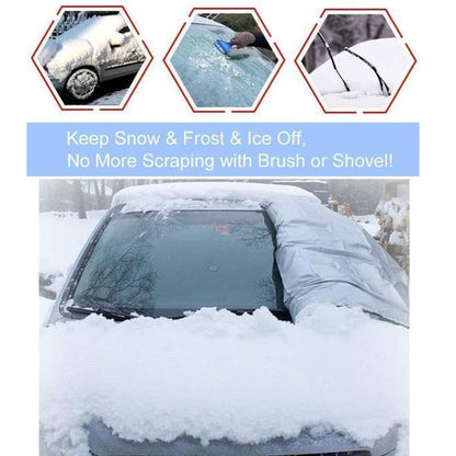 ❄️ ENDAST UNDER BEGRÄNSAD TID 50% RABATT! ☀️ Vindruteskydd mot snö och frost med spegelskydd – multifunktion, magnetisk, universell passform 🚗