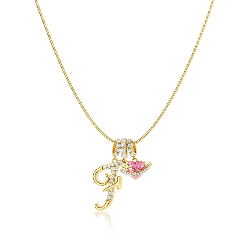 💖 SISTA DAGEN – 51 % RABATT ✨3-lagers halsband med initialer A-Z🎀 | Personligt och elegant