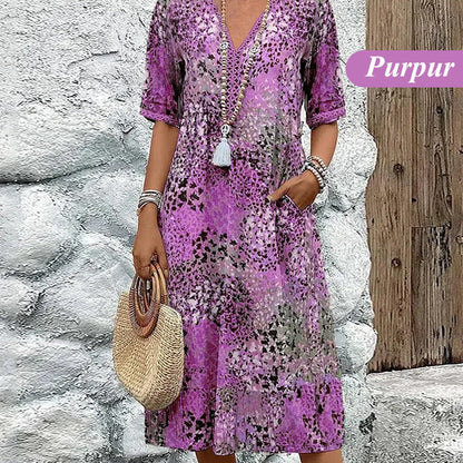 🚚 SPARA FRAKT: Köp 2 stk!Safari Chic Leopard Klänning