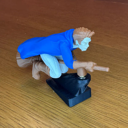 Instrumentbrädedekorationer med flytande effekt: häx- och trollkarlskvast