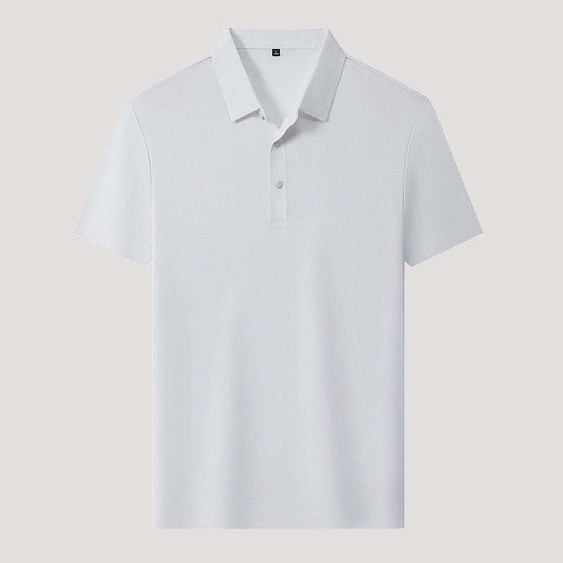 🌬️👕Summer Ice Silk Plaid kortärmad polotröja herr🌿