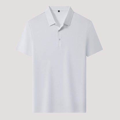 🌬️👕Summer Ice Silk Plaid kortärmad polotröja herr🌿