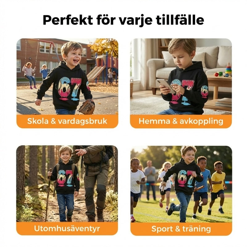 ⏳Begränsad tid – 50% rabatt⏰Barns rolig 67-meme-huvtröja