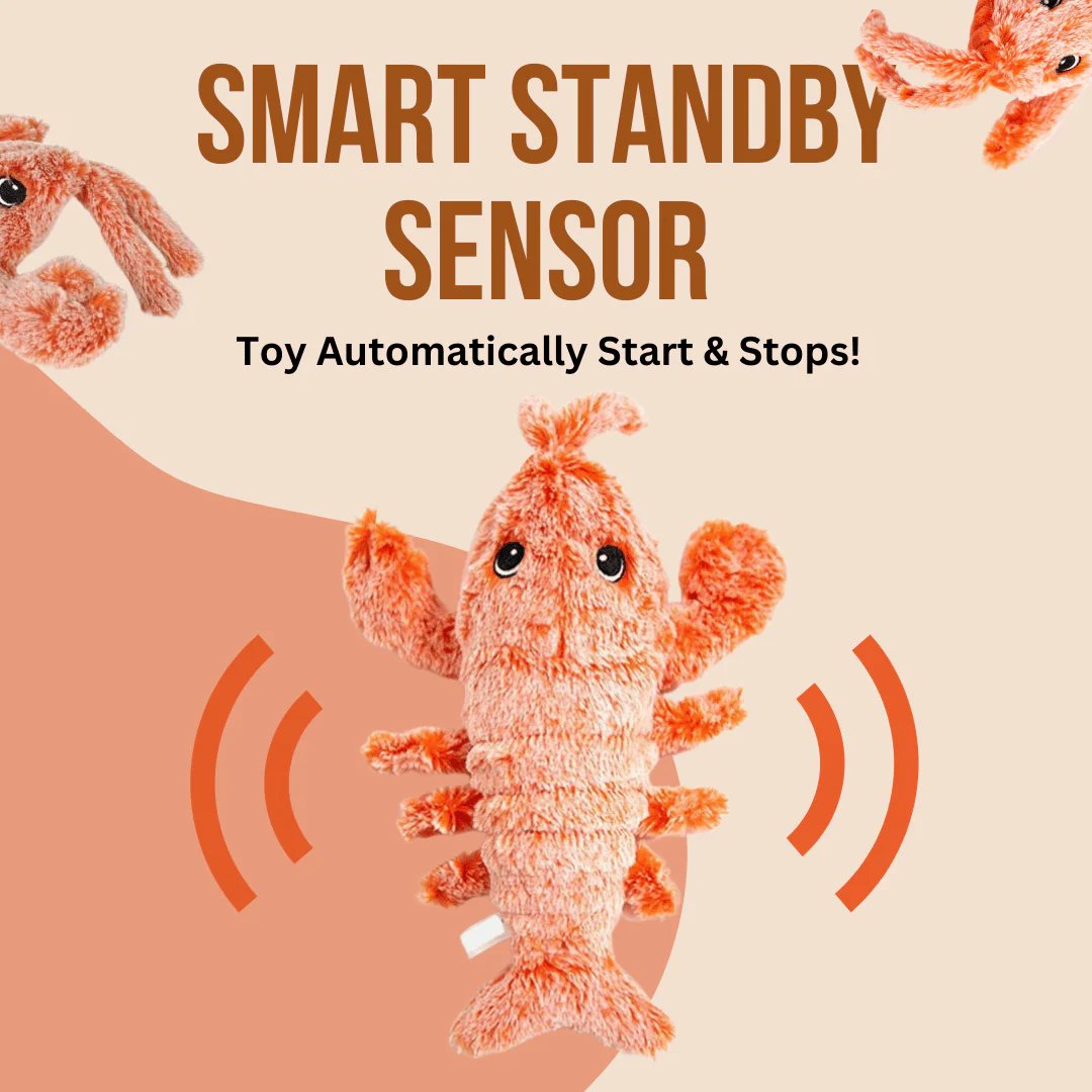 🔥Floppy Lobster Interaktiv Hundleksak
