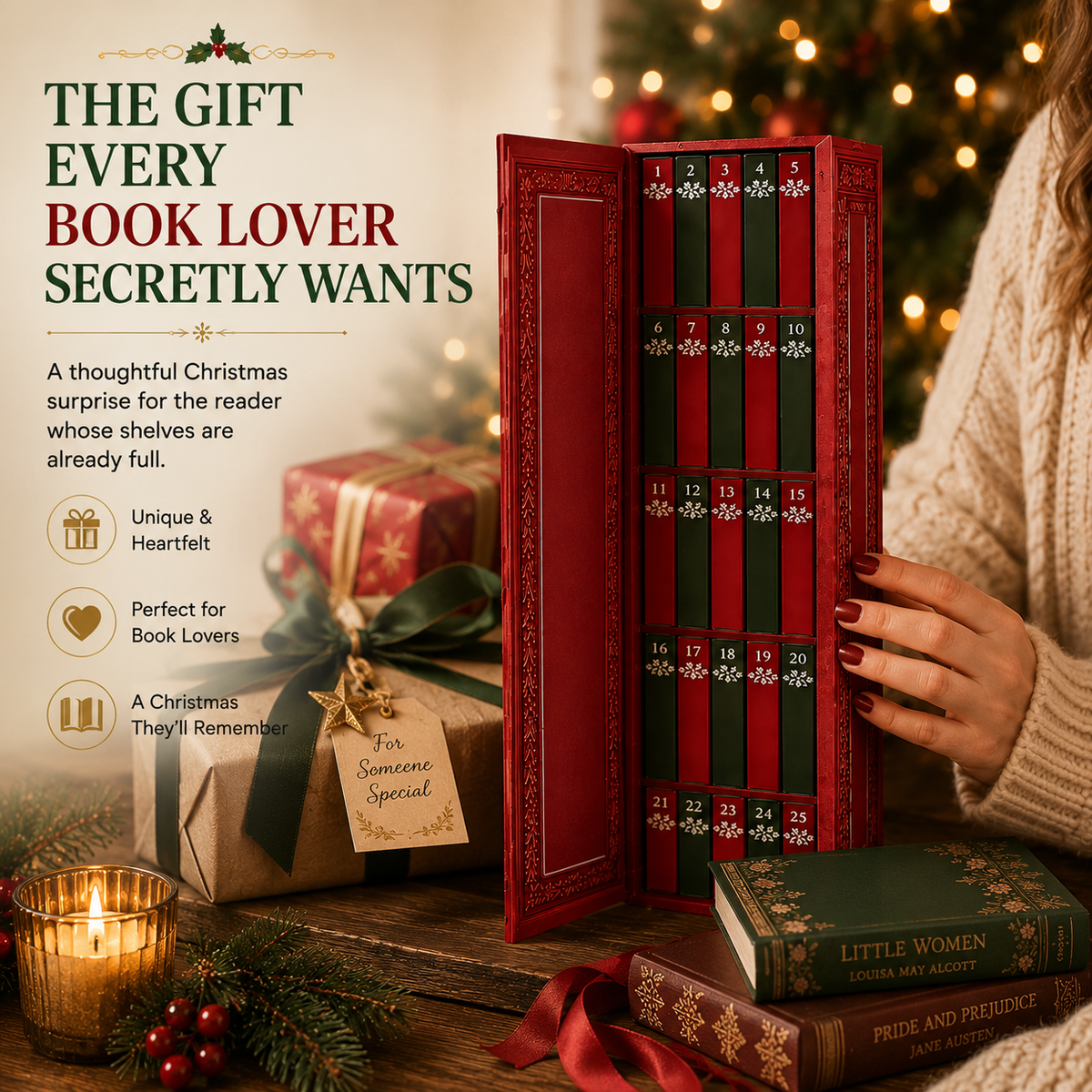 📚 49% RABATT | 25-dagars julkalender med miniböcker – Öppna, läs, häng och samla 🎄