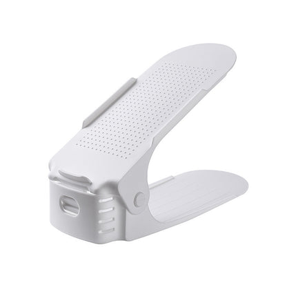 Dubbelskiktad fristående skohylla