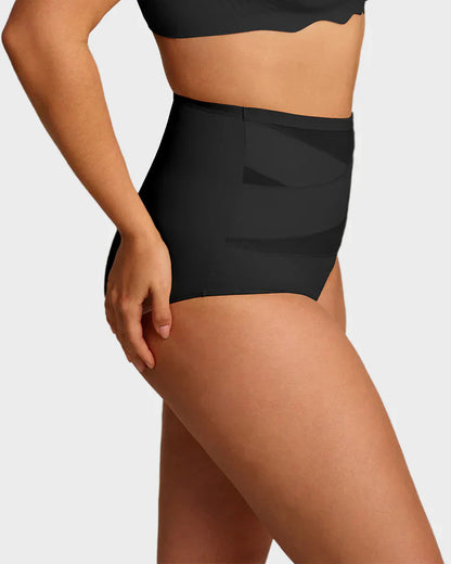 🌸Sista dagen - Köp en, få tre gratis✨ Högmidjade plus size-underkläder med korsvis magkontroll