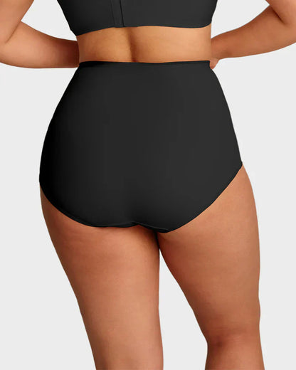 🌸Sista dagen - Köp en, få tre gratis✨ Högmidjade plus size-underkläder med korsvis magkontroll