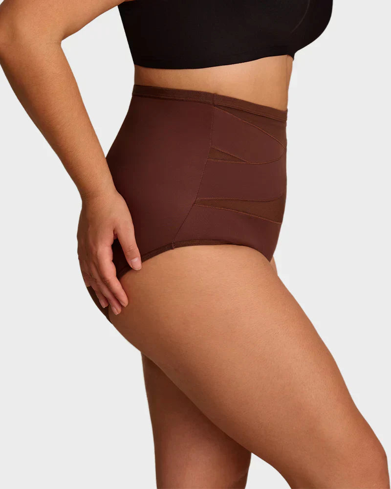 🌸Sista dagen - Köp en, få tre gratis✨ Högmidjade plus size-underkläder med korsvis magkontroll