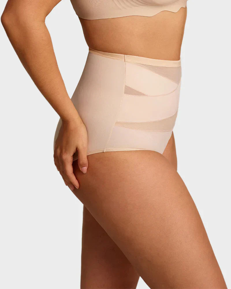 🌸Sista dagen - Köp en, få tre gratis✨ Högmidjade plus size-underkläder med korsvis magkontroll