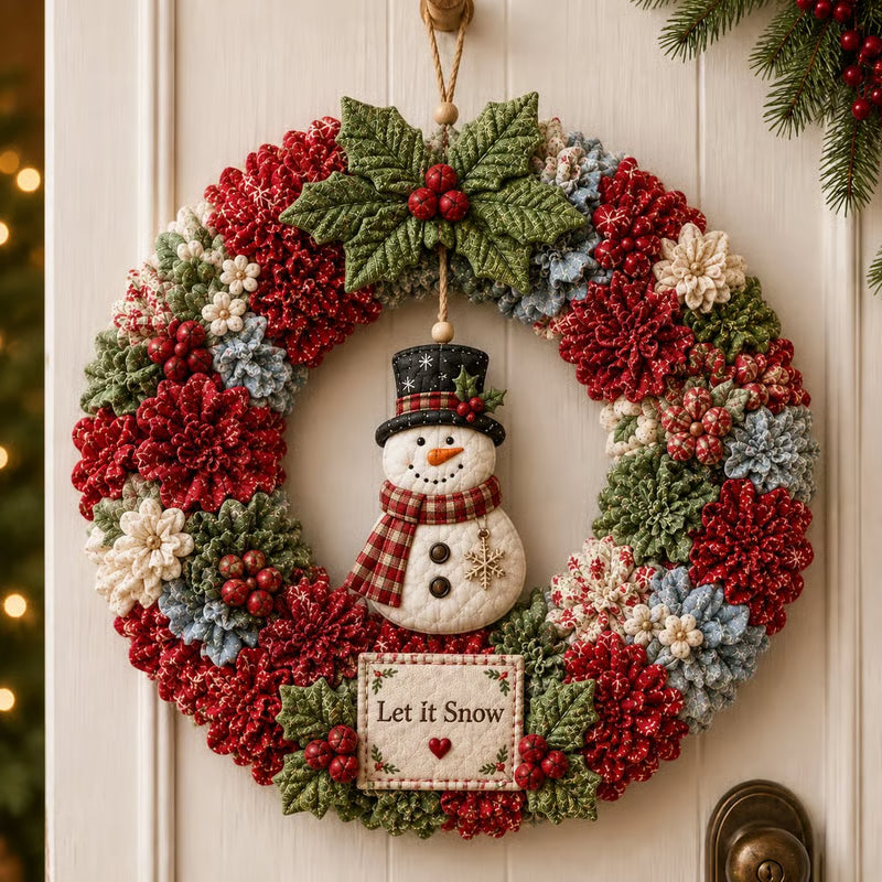 🏆Tillfälligt erbjudande: 49% RABATT🎁🎄 DIY-set för en 3D-krans av tyg