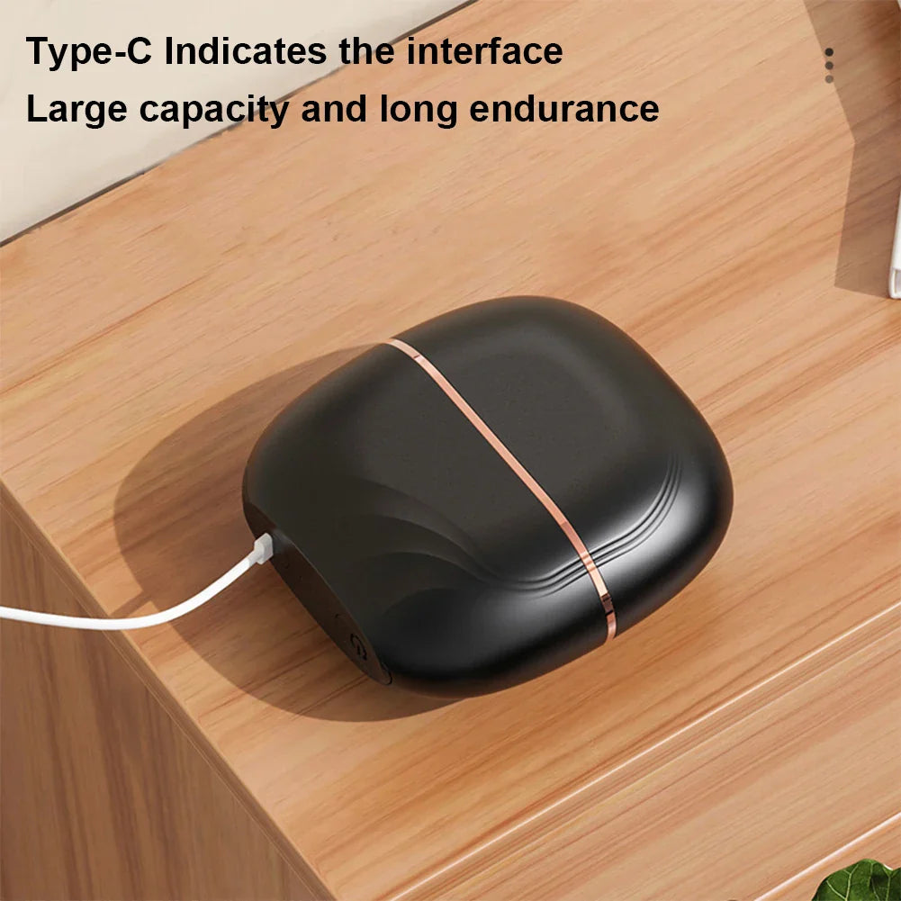 Bärbar värmehårborste