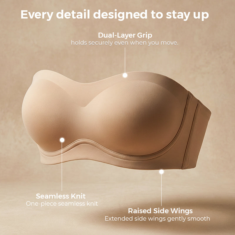 Bärfri push-up-bh – 360° halkskydd, utan bygel och andningsbar. 🛡️✨