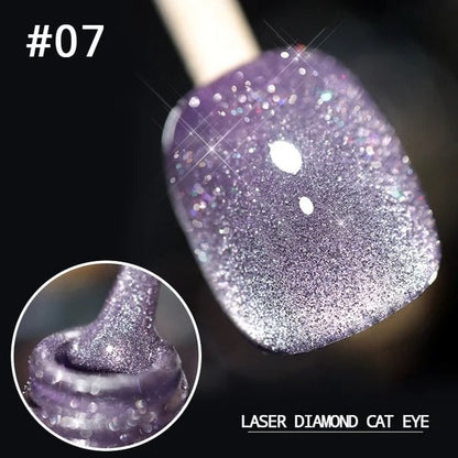 💎Laser diamant kattögon nagellack🔥