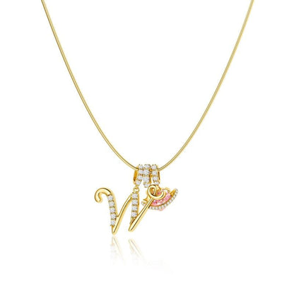 💖 SISTA DAGEN – 51 % RABATT ✨3-lagers halsband med initialer A-Z🎀 | Personligt och elegant