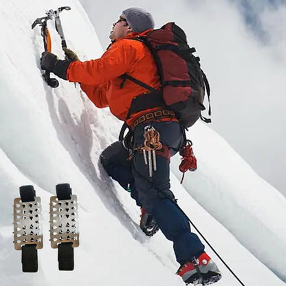 ✨ 26-tandade Isdubbar - Rostfritt Stål med Manganstålsspetsar för Is, Snö & Lera 🏔️❄️