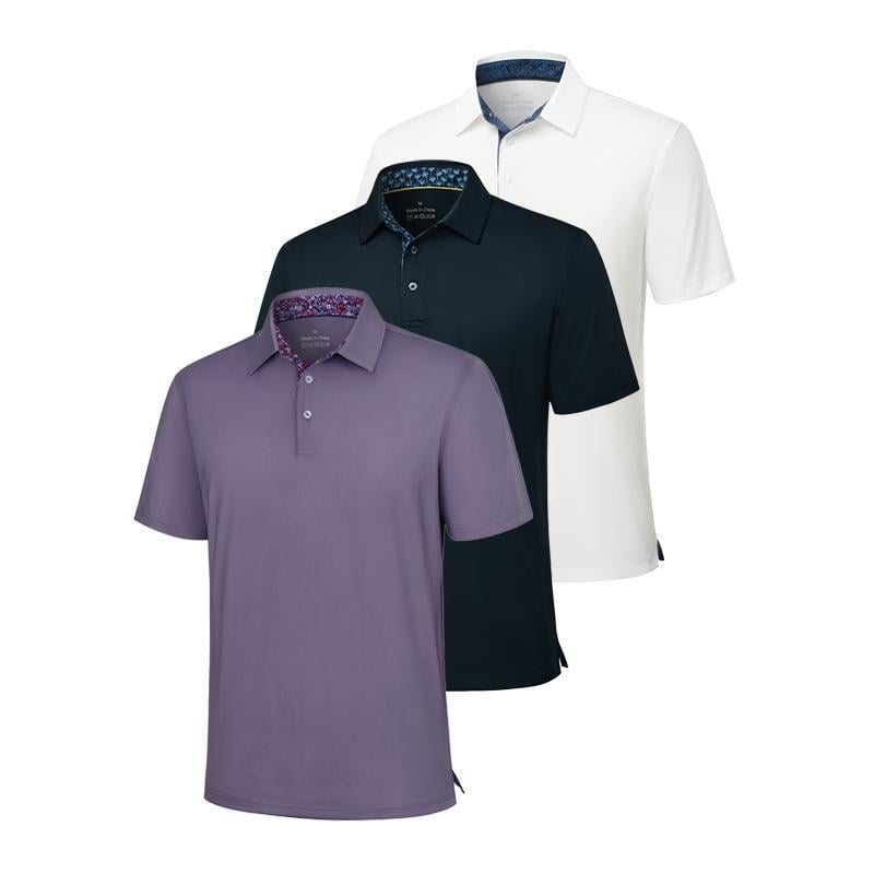🔥Kampanj 49% rabatt👕3-pack pikétröjor för herr