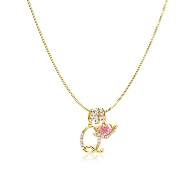 💖 SISTA DAGEN – 51 % RABATT ✨3-lagers halsband med initialer A-Z🎀 | Personligt och elegant