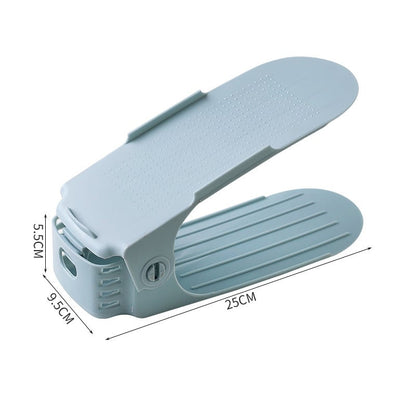 Dubbelskiktad fristående skohylla