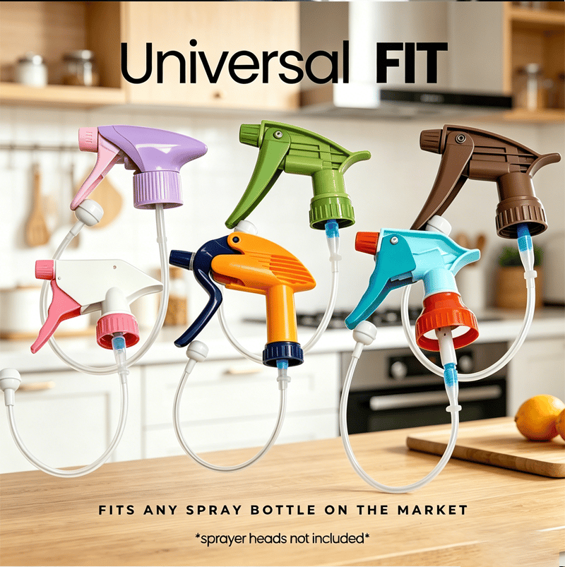 🔥🌟💦 3-pack universaladapter för 360° sprayflaska